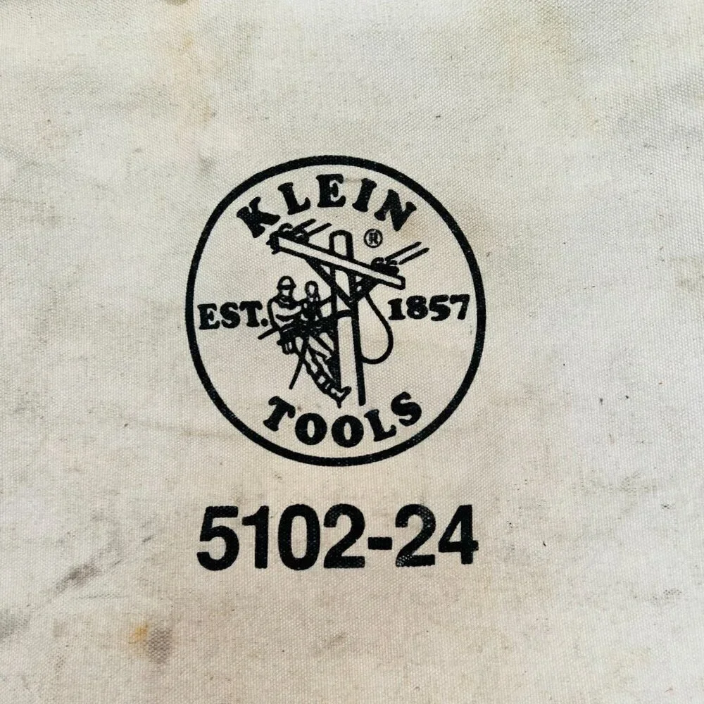 Vintage Large Klein 5102-24 Heavy Duty Canvas 24